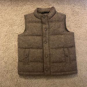 Janie & Jack Toddler Boys Herringbone Vest, 2T